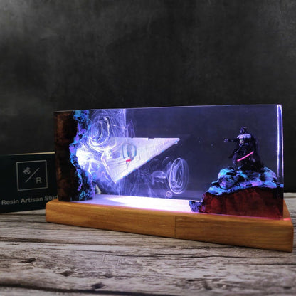 Customer Star War resin lamp