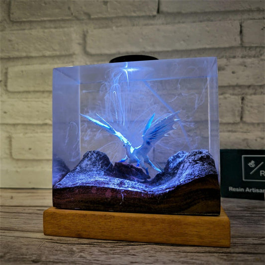 The Iceborne Wyvern Resin Lamp