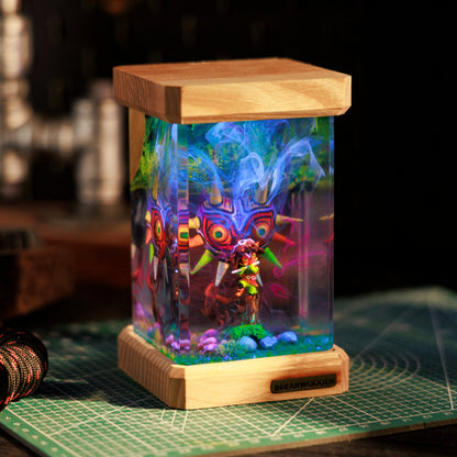 Majora Mask Resin Lamp