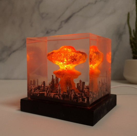 Explosion Bomb Resin Lamp