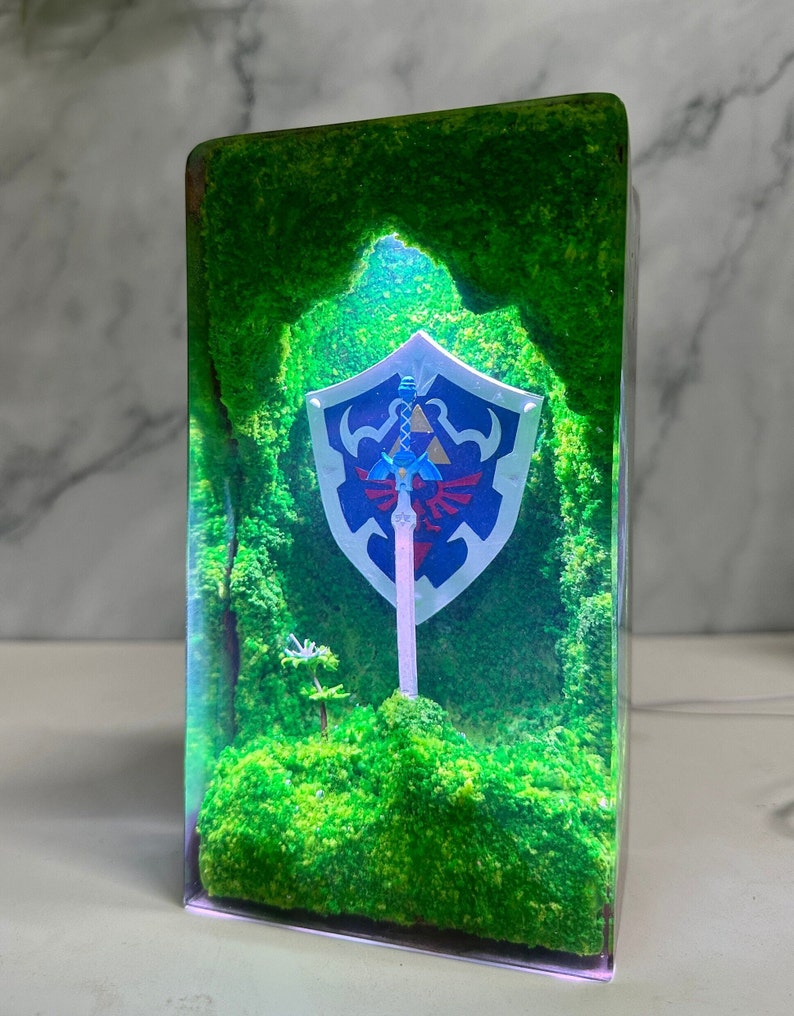 Hylian shield figure Resin Lamp