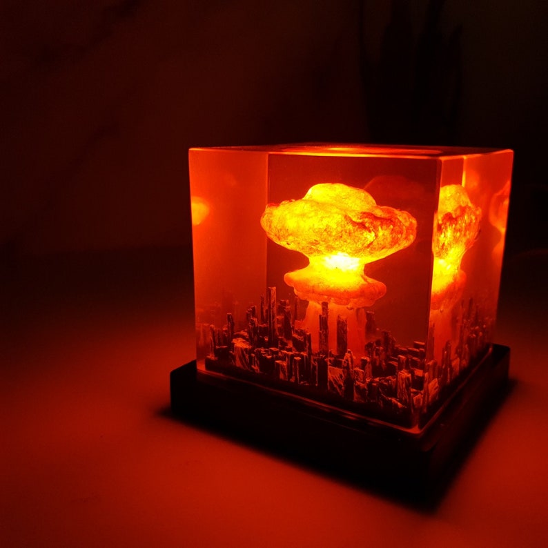 Explosion Bomb Resin Lamp