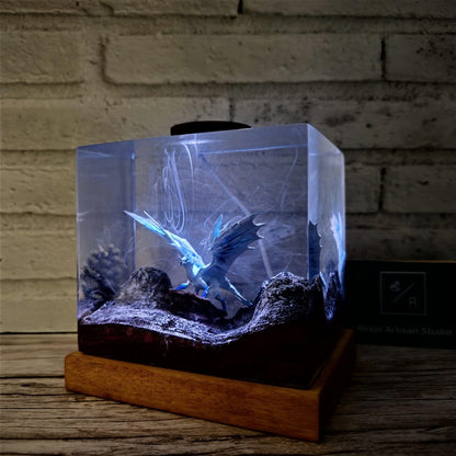 The Iceborne Wyvern Resin Lamp