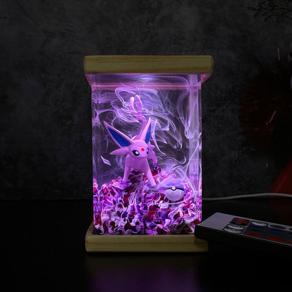 Espeon Resin Epoxy Lamp, Night Light