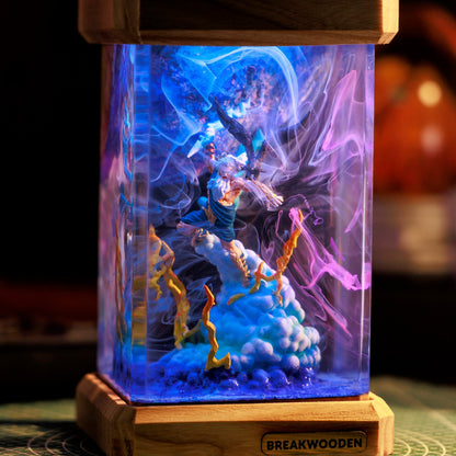 Zeus Marvel Resin Lamp