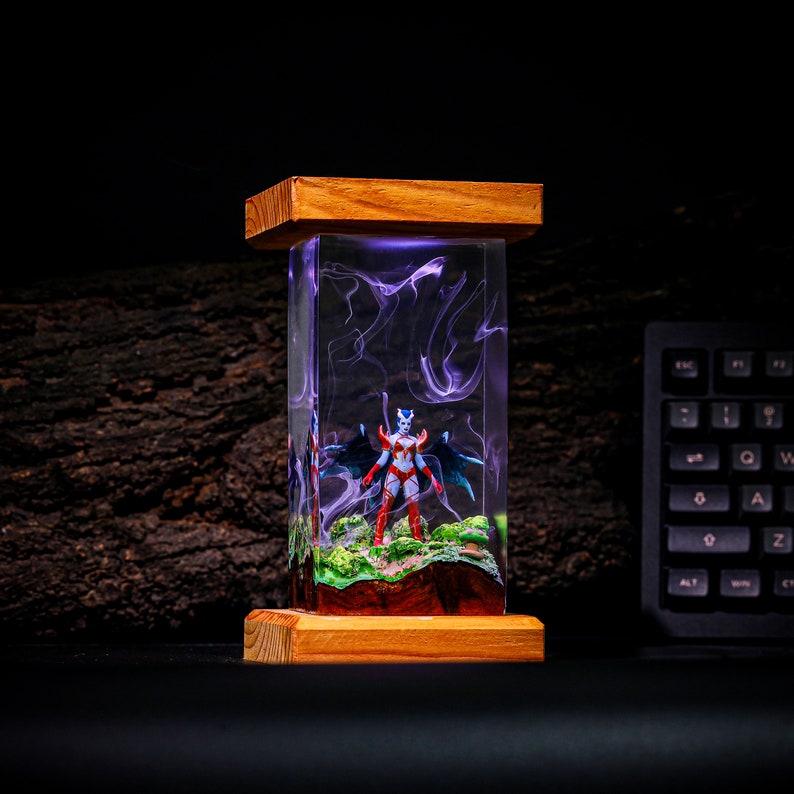 Queen of Pain from Dota 2 Epoxy Lamp