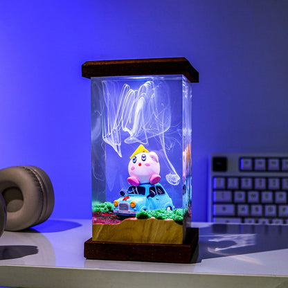 Kawaii Kirby Epoxy Lamp