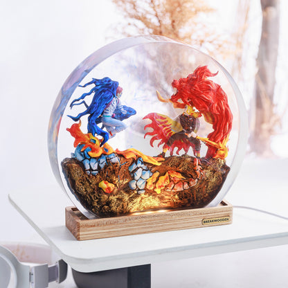 Demon Slayer Epoxy Resin Lamp