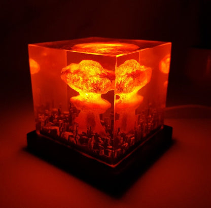 Explosion Bomb Resin Lamp