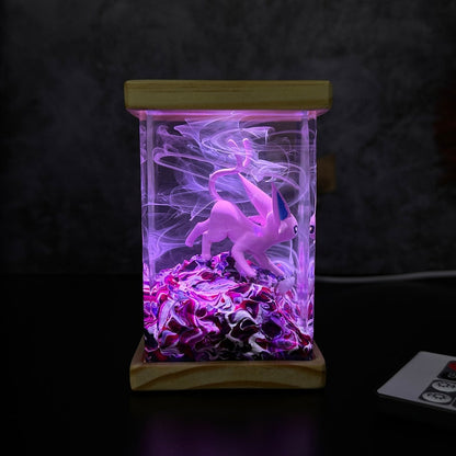 Espeon Resin Epoxy Lamp, Night Light