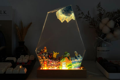 Bulbasaur Pokemon Resin Epoxy Lamp, Night Light