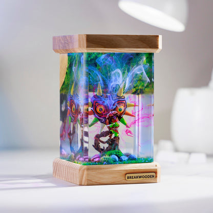 Majora Mask Resin Lamp