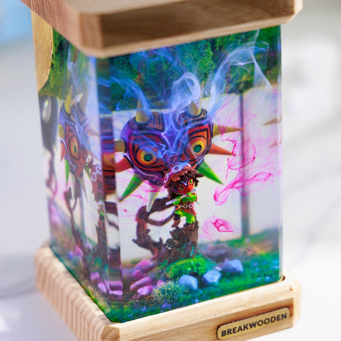 Majora Mask Resin Lamp