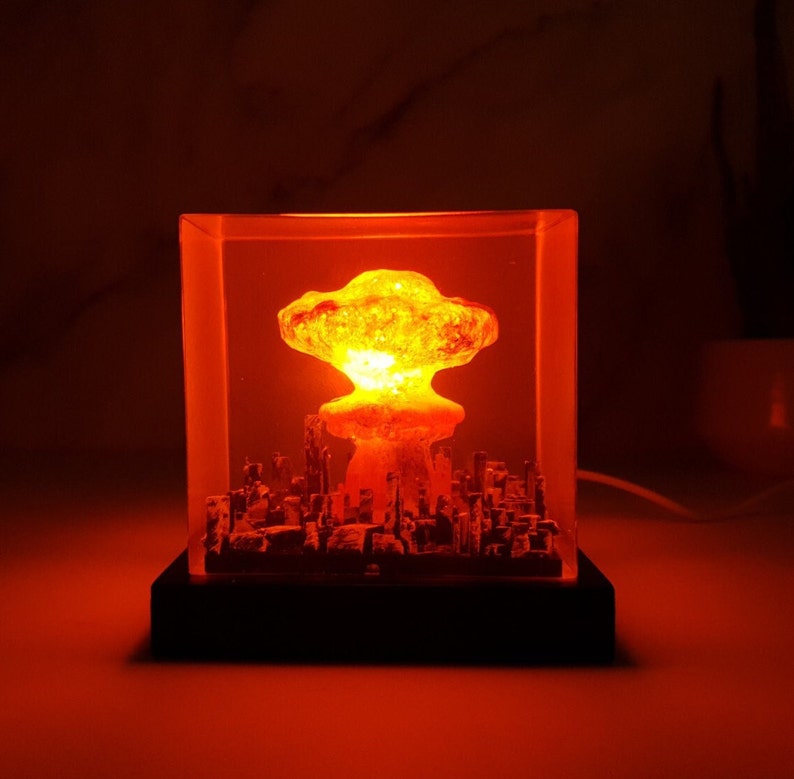 Explosion Bomb Resin Lamp