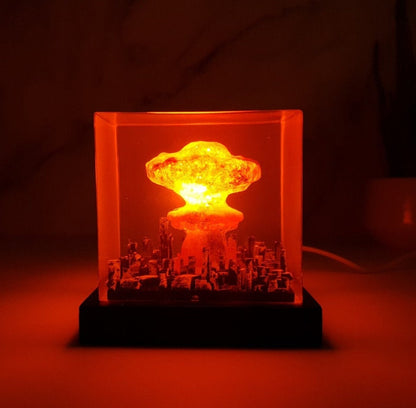 Explosion Bomb Resin Lamp