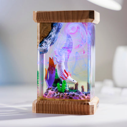 Axolotl Resin Lamp