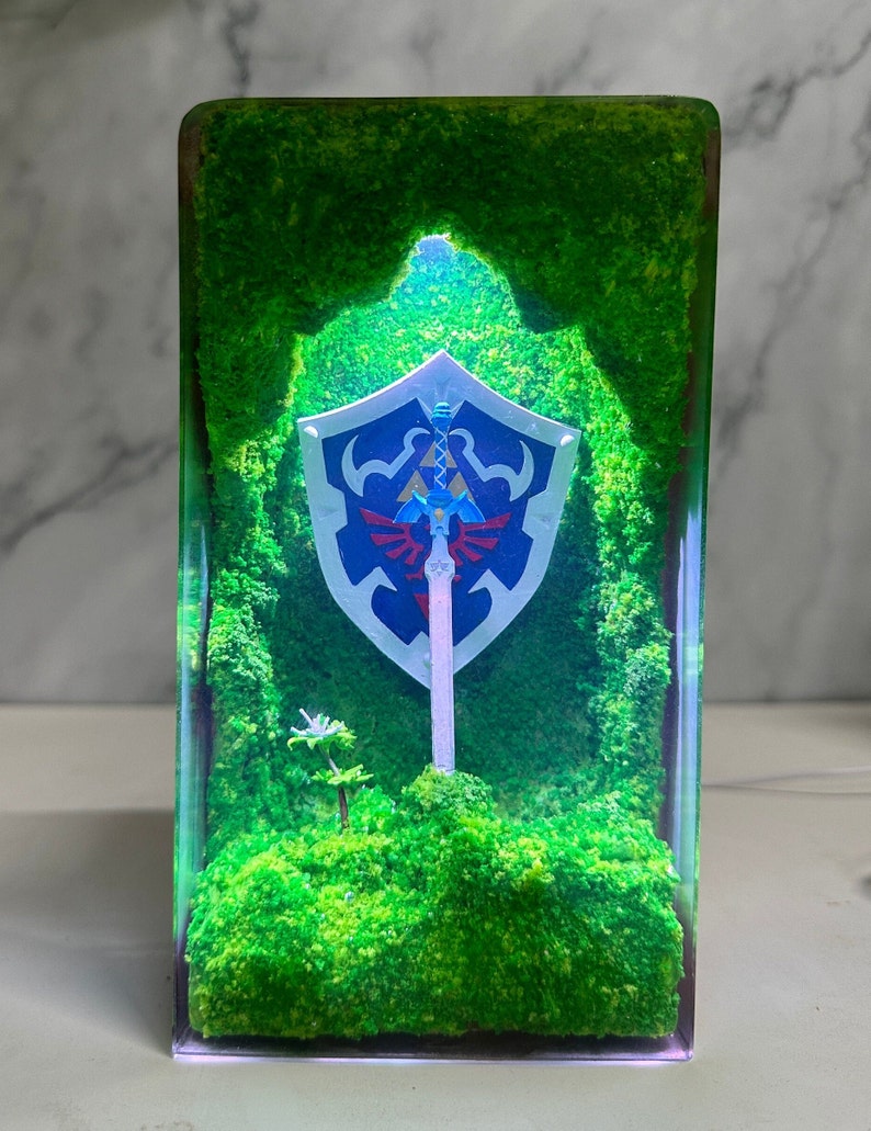 Hylian shield figure Resin Lamp