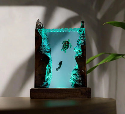 Sea Turtle Diver Night Light Ver 1