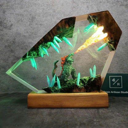 Godzilla Resin Lamp