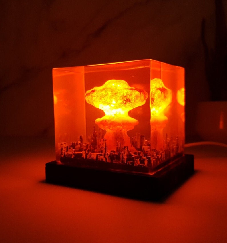 Explosion Bomb Resin Lamp