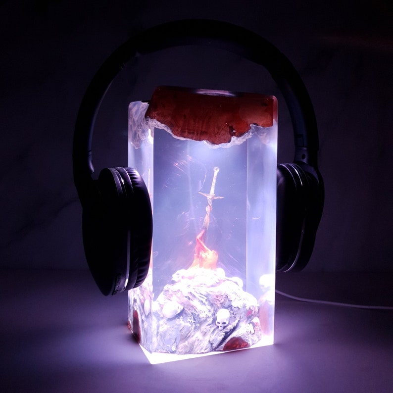 Resting place in Dark Souls Resin Lamp