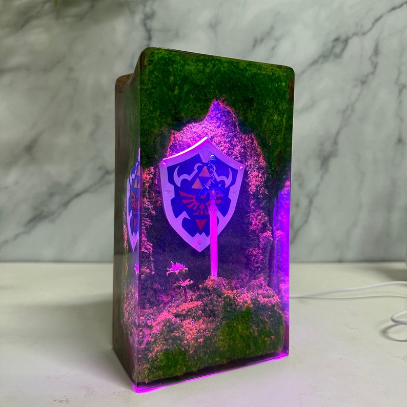 Hylian shield figure Resin Lamp