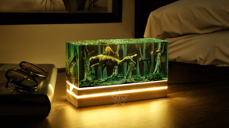 Zombie Spinosaurus Night Light Lamp