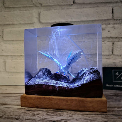 The Iceborne Wyvern Resin Lamp