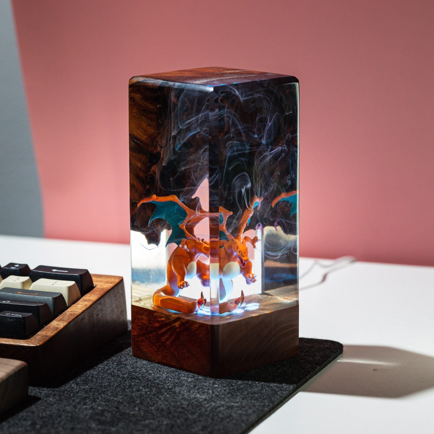 Fire Charizard Resin Lamp