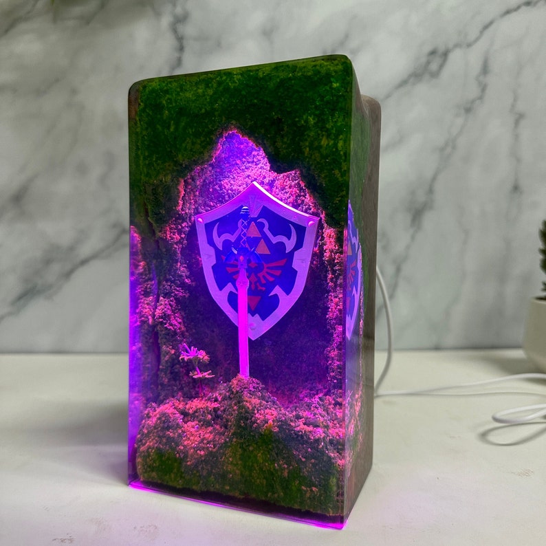 Hylian shield figure Resin Lamp