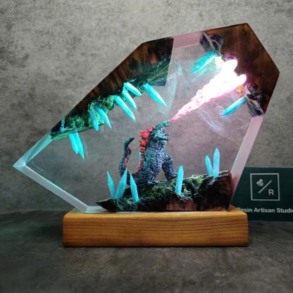 Godzilla Resin Lamp