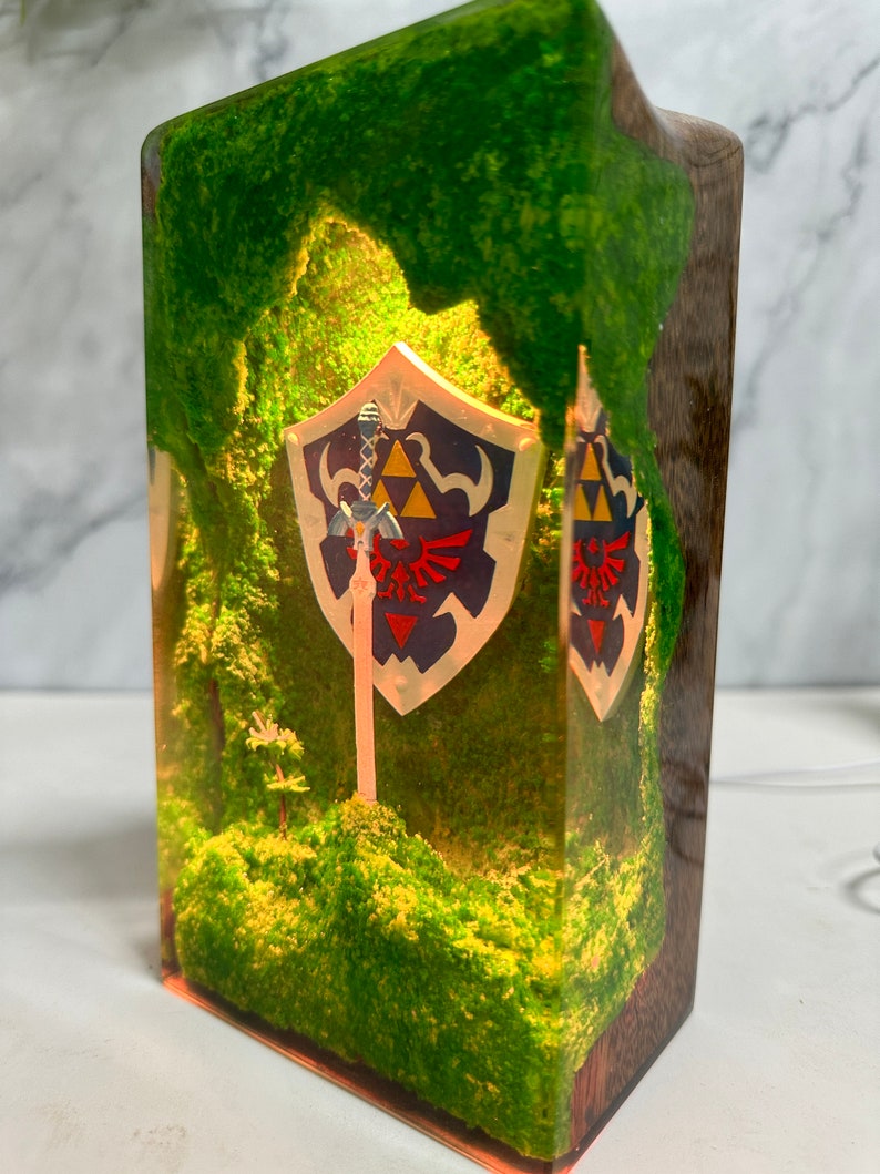 Hylian shield figure Resin Lamp