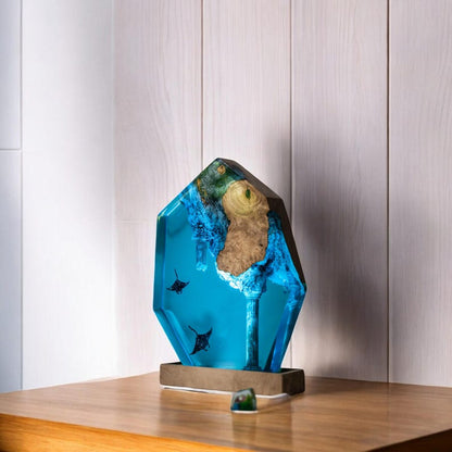 Ray Resin Epoxy Lamp, Night Light