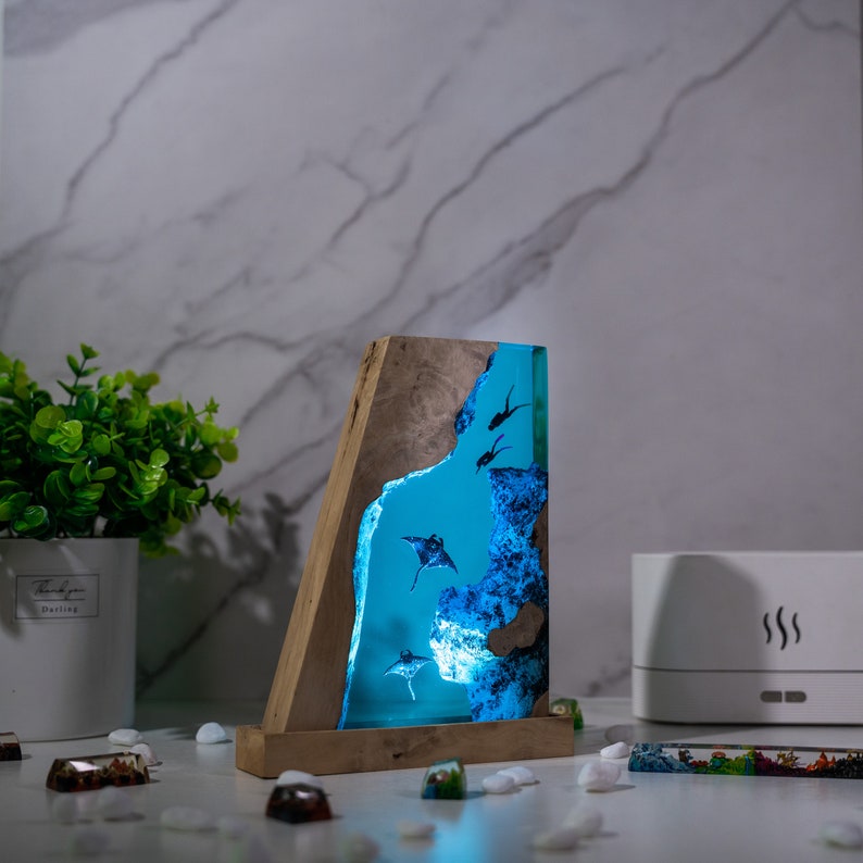 Mantra Resin Epoxy Lamp, Night Light