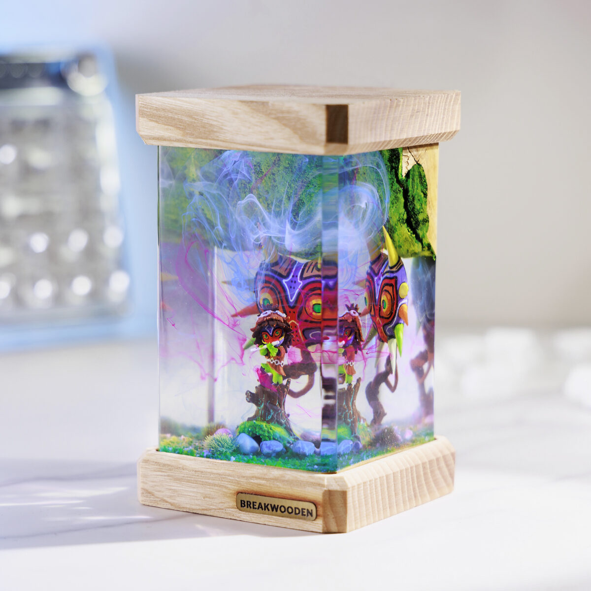 Majora Mask Resin Lamp