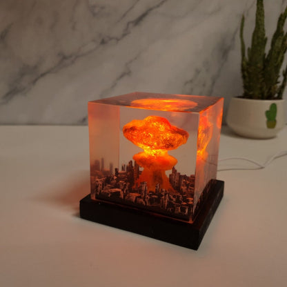 Explosion Bomb Resin Lamp