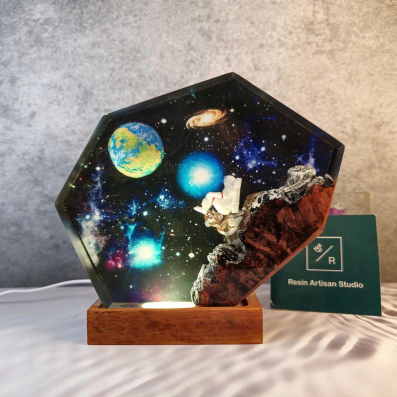 Galaxy Space Resin Lamp