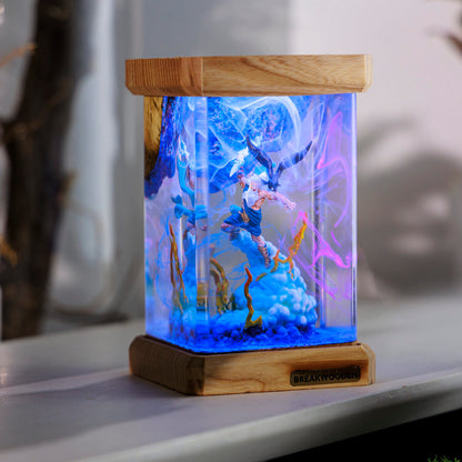 Zeus Marvel Resin Lamp