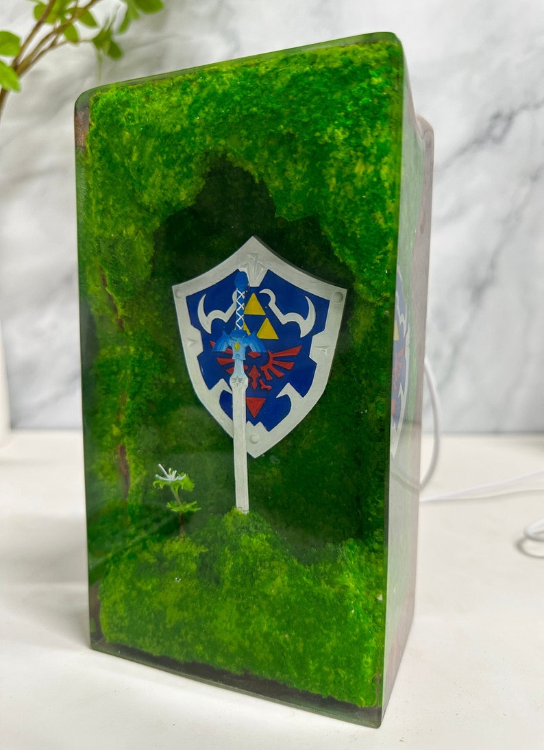 Hylian shield figure Resin Lamp