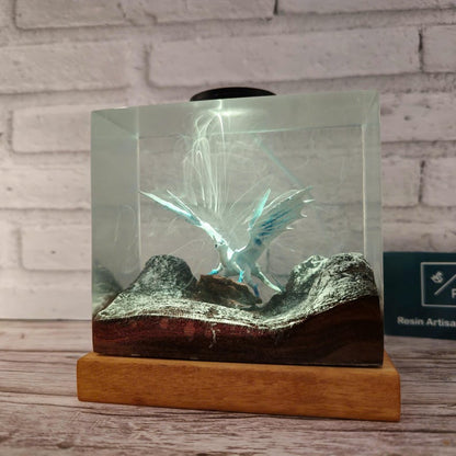 The Iceborne Wyvern Resin Lamp