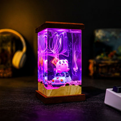 Kawaii Kirby Epoxy Lamp