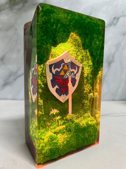 Hylian shield figure Resin Lamp