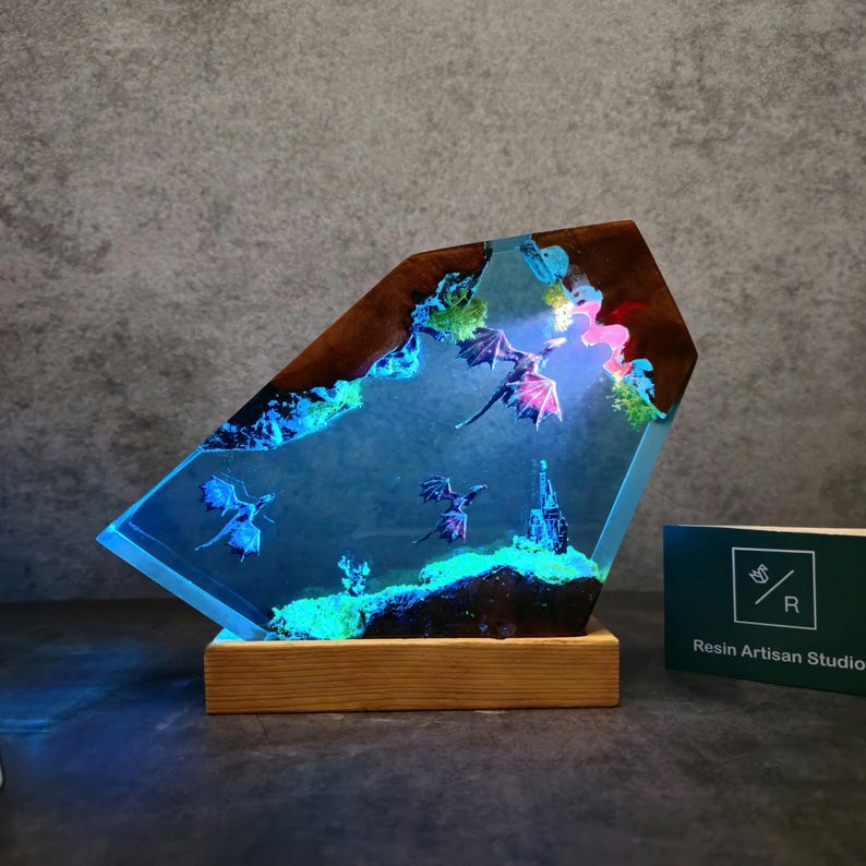 Dragon Resin Lamp