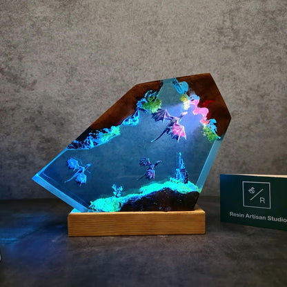 Dragon Resin Lamp