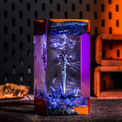 Warcraft Frostmourne Sword Night Light