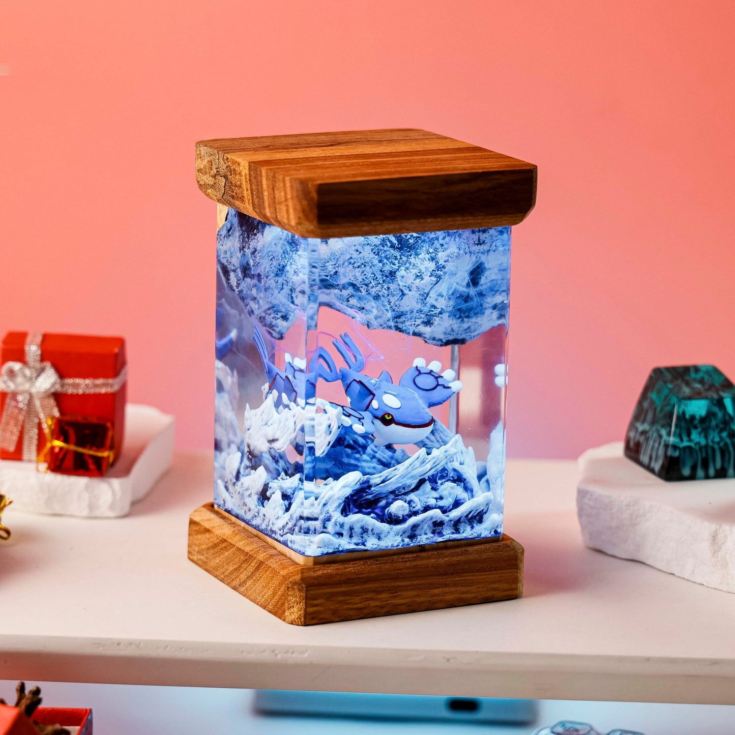 Kyogre Pokemon Resin Diorama Lamp