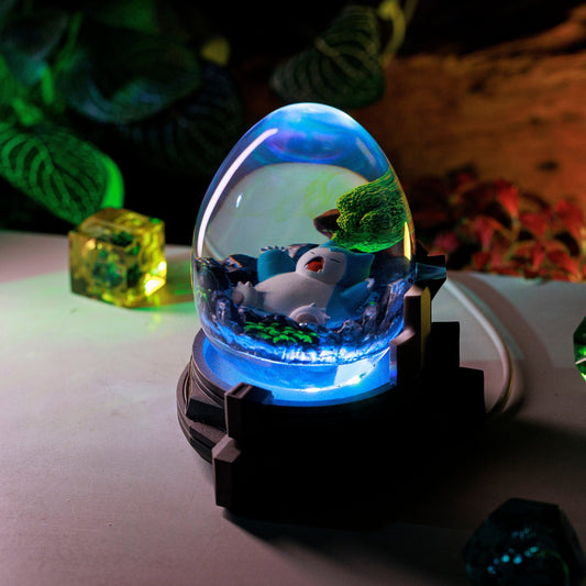 Lazy Snolax Resin Lamp Egg