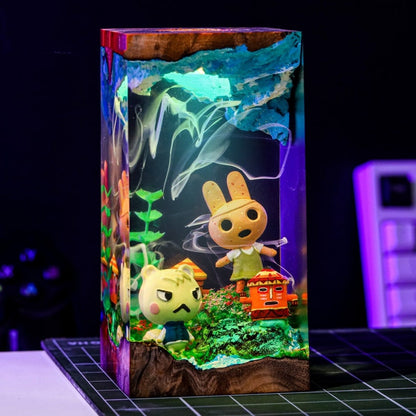 Coco Animal Crossing Epoxy Lamp