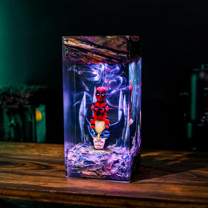 Deadpool Epoxy Lamp