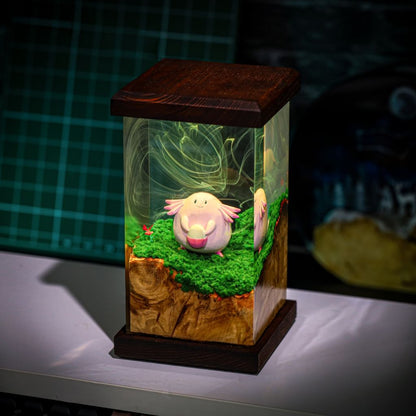 Chansey Pokemon Epoxy Resin Lamp